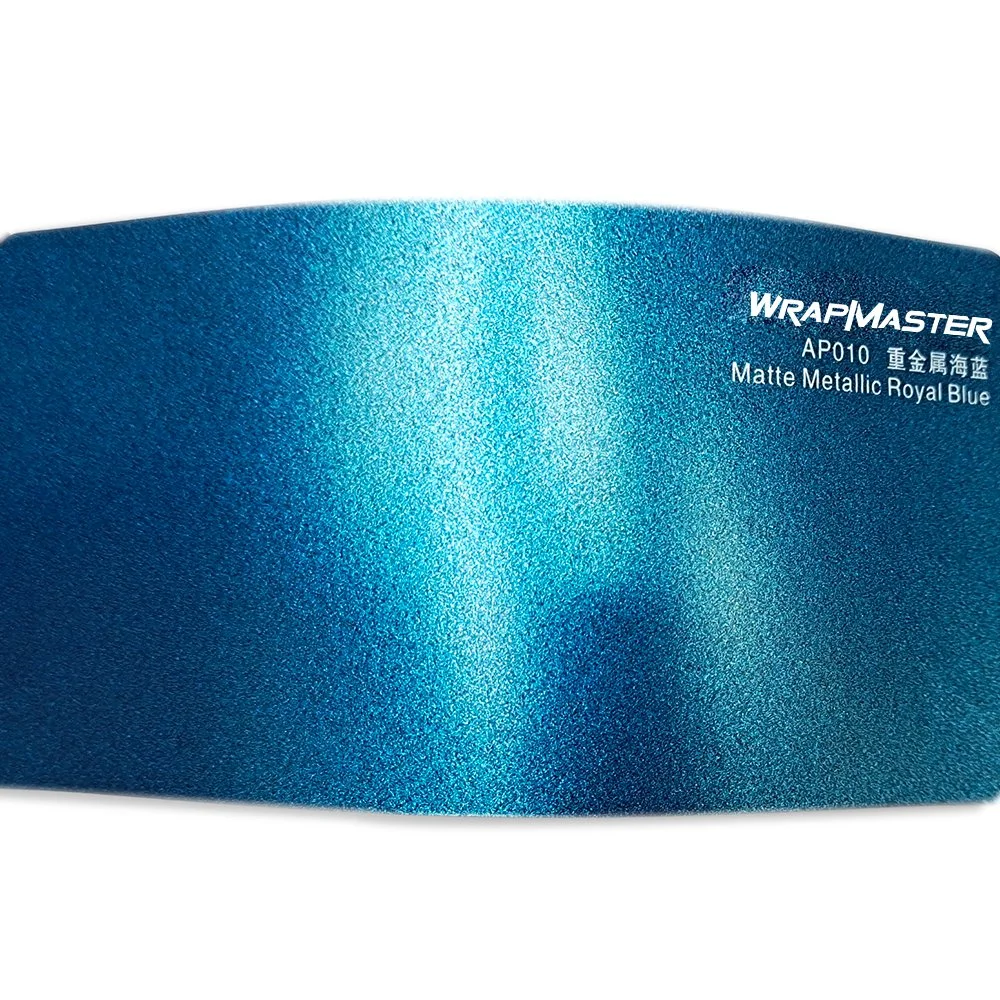 Tsautop 1,52*18m Metal pesado mate Royal Blue Car Vinyl Wrap