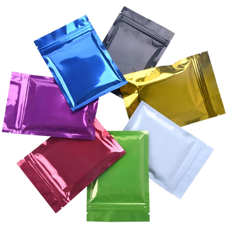 Food Grade Packaging Factory Bags / Zip Lock Flat Open Moisture Barrier Bag