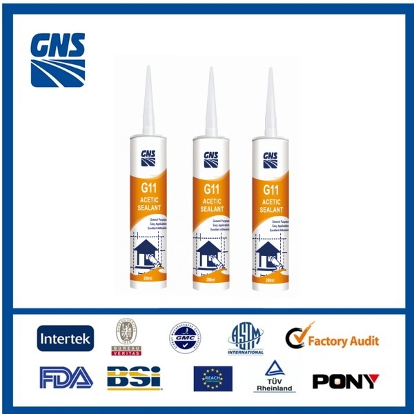 Gns Original Factory Building Material G11 Chemical Gp Rubber Glass Silicone Sealant Product Adhesive for Window