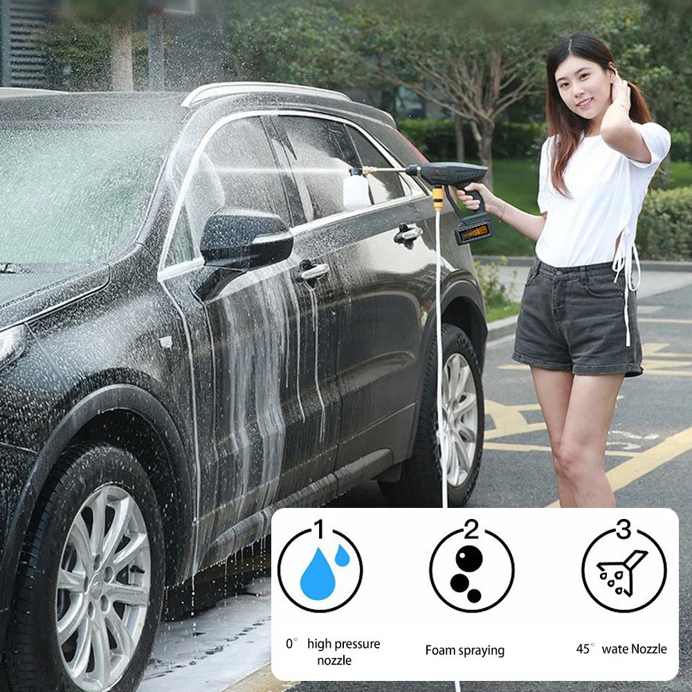 Auto Waschwasser Spray Gun Auto Wash Wireless Lithium-Batterie Tragbarer Hochdruckreiniger Für Autos