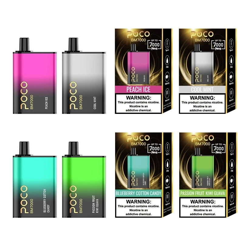 Wholesale/Supplier Wape Poco Bm7000 Puffs Refilled Disposable/Chargeable Vape