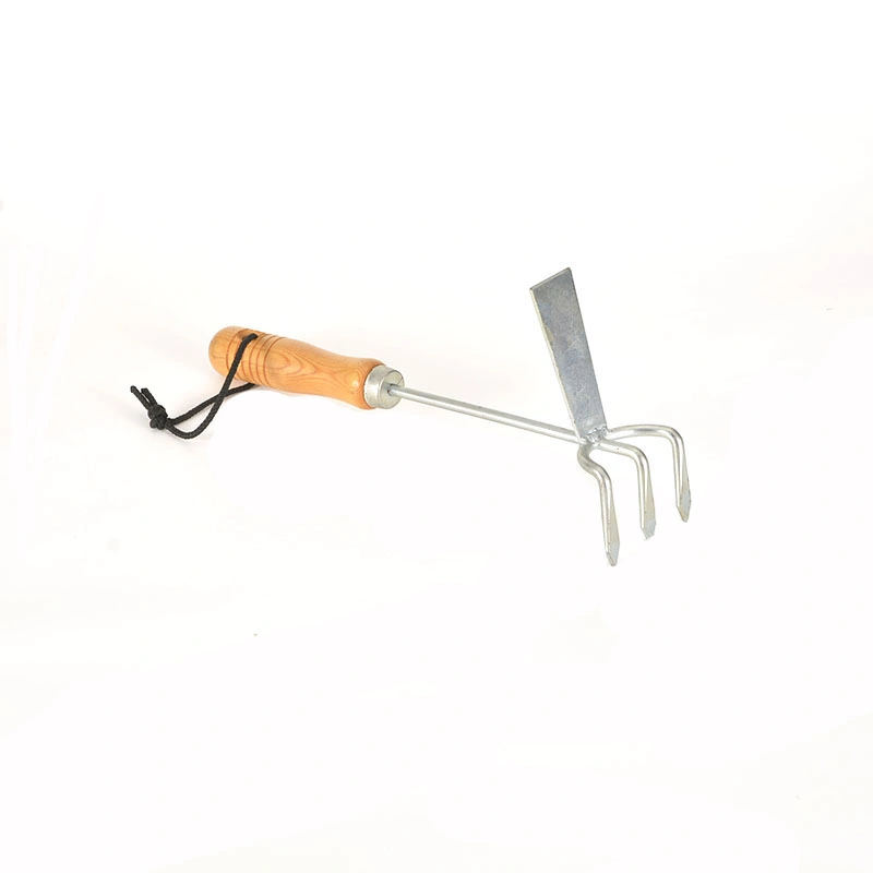 30cm Garden Double Hoes Hand Tools Cultivation Hoe Carbon Steel Detecting and Treasure Hunting Tool