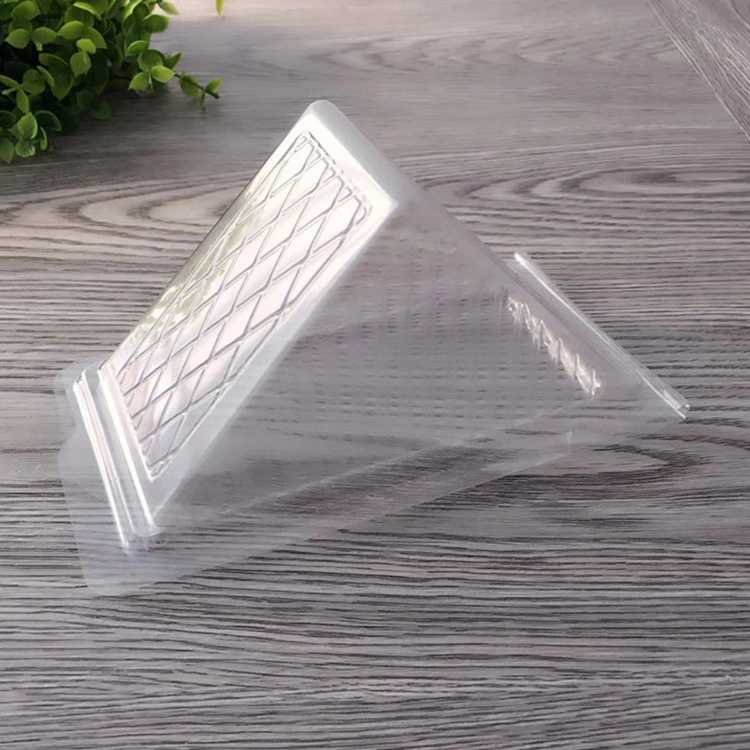 Trangle Plastic Sandwish Box Disposable Sandwish Packing Container