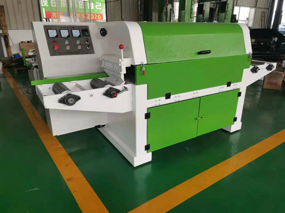 400mm Heavy Duty Industrial Woodworking Timber Wood Board Circular Cutting Machine Multiblade Multiple Multi Blade Rip Saw Ripsaw CE