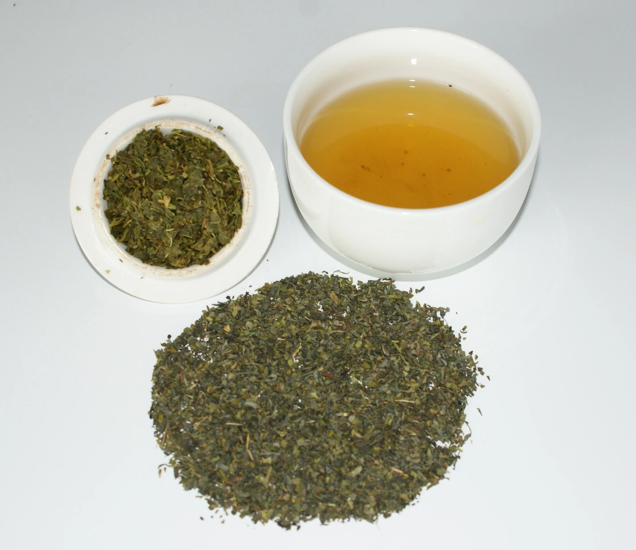 Green Tea Fannings Dust Rain Forest Organic 1.1-1.4mm for Tea Bags