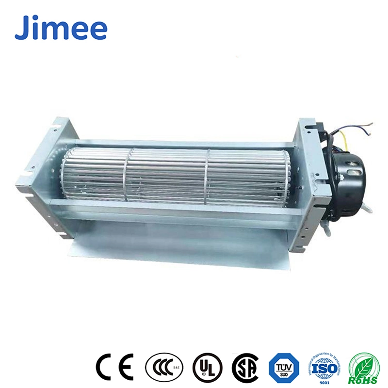 Jimee Moteur ventilateur tangentiel de la Chine à débit transversal des fournisseurs de gros ventilateur en aluminium Jm-90-1020 0,19 (A) le débit de courant du moteur du ventilateur de chauffage au sol pour four / / convecteurs