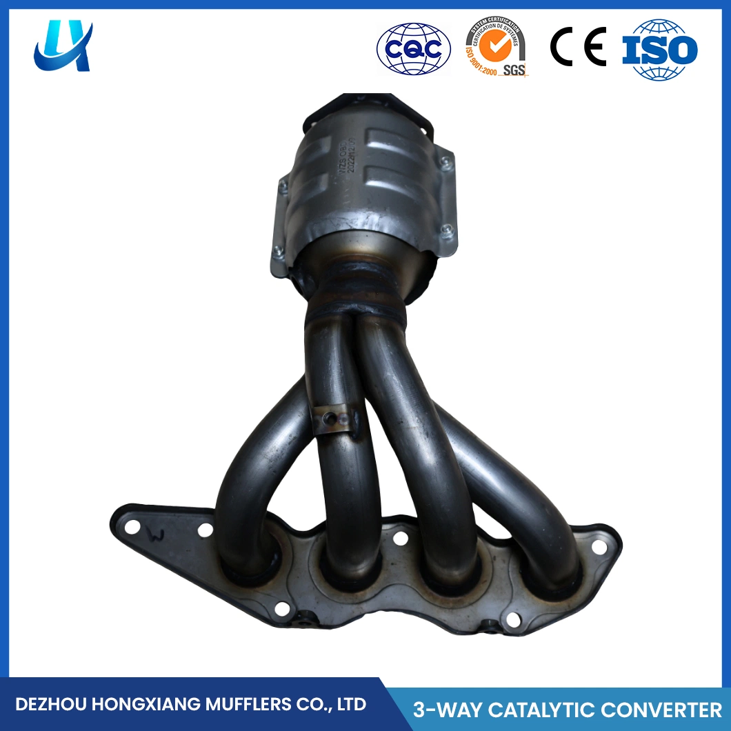 Hongxiang Air Conditioner Branch Pipe China Automobile Exhaust Emission Control Pre-Catalyst Supplier Custom Front Exhaust Manifold Catalytic Converter