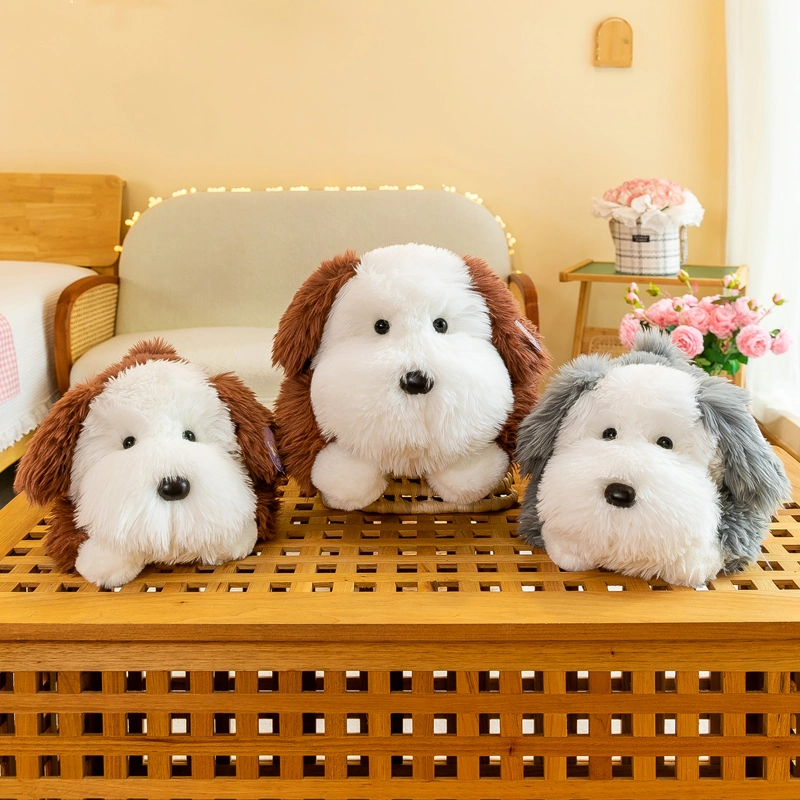 Mayoristas de 95cm de largo Eared Peluches Peluche acostado perro