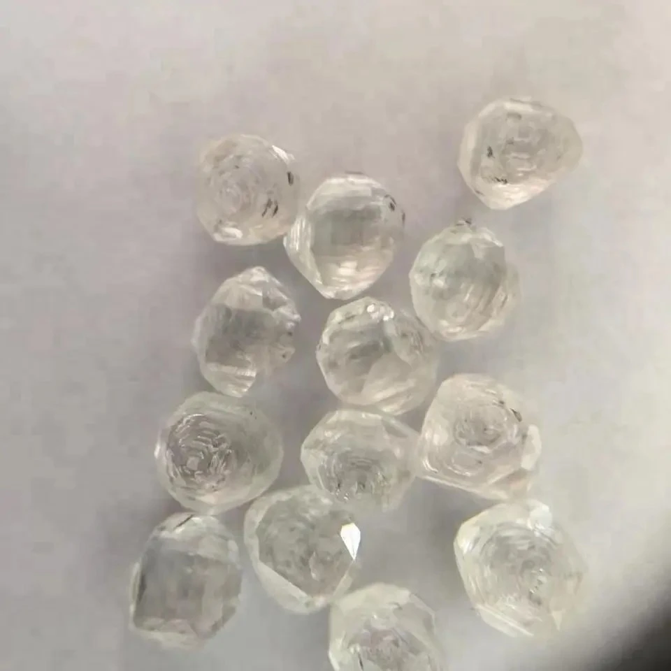 ماسات من نوع Natural Diamond Natural ذو حجم كبير فريد من نوعه مع ماسات رمادية خشنة غير مقطعة الخرز الفضفاضة 3مم 4مم