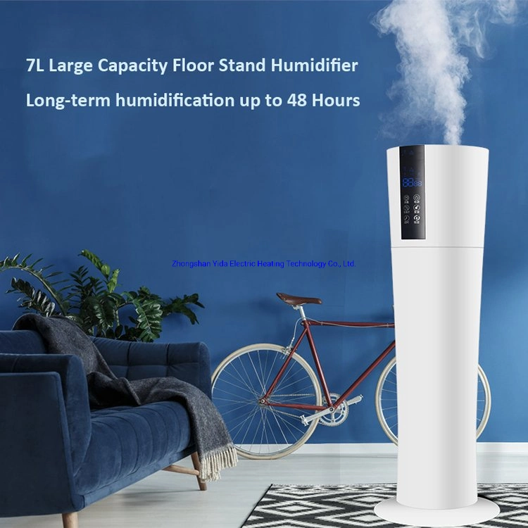 Manufacturer Direct Sell 7L Big Capacity Commercial Ultrasonic Humidifier Industry Humidifier Floor Stand Humidifier