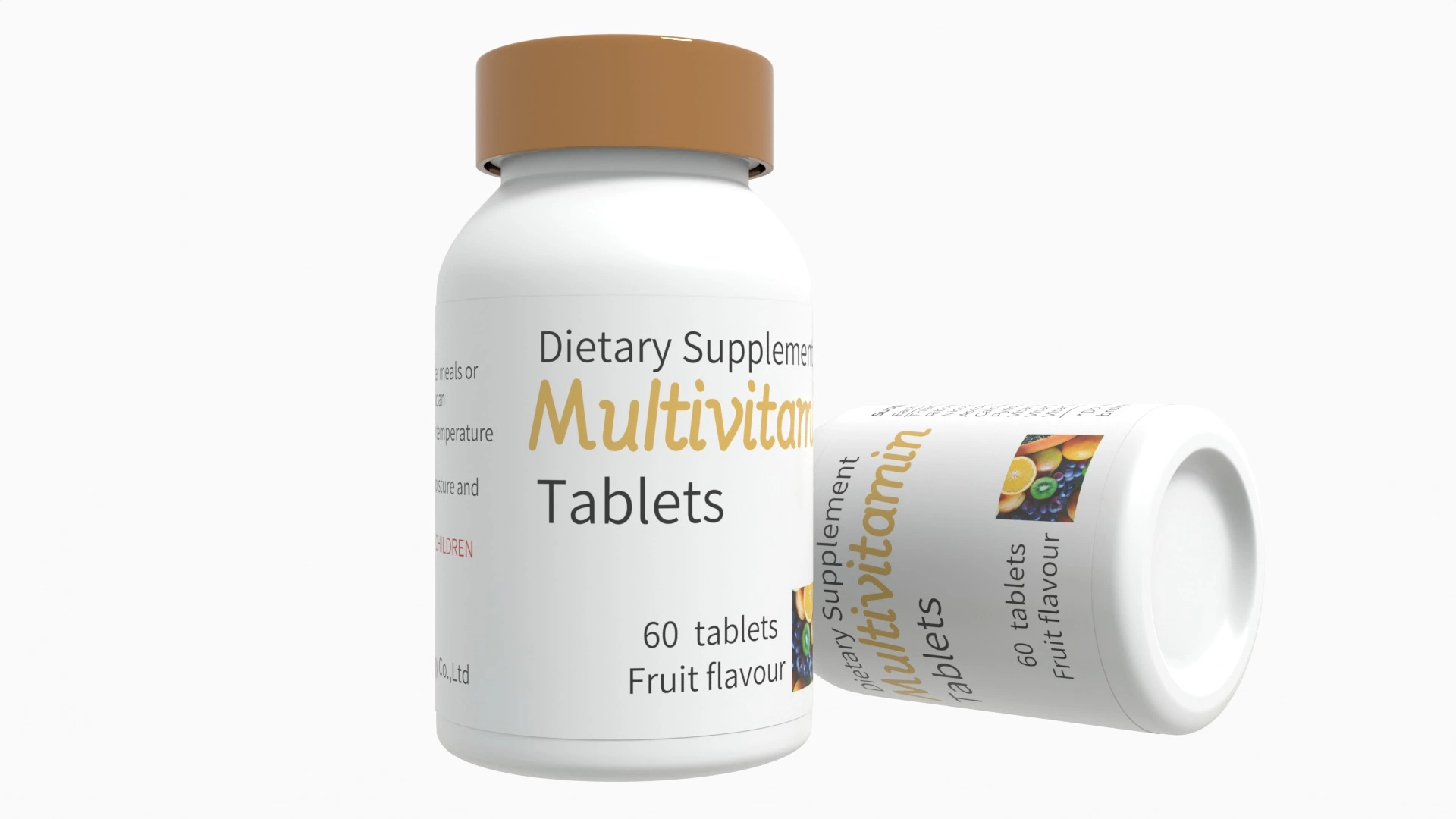 Suplemento de saúde Dmscare-Multivitamin tabletes de vitamina A e vitamina D farmacêuticos químicos