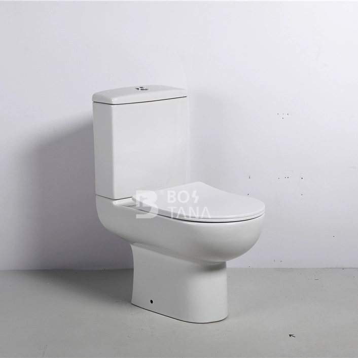 Amazon Hot Sale Baño Sanitarware Ceramic Round P-Trap dos piezas WC