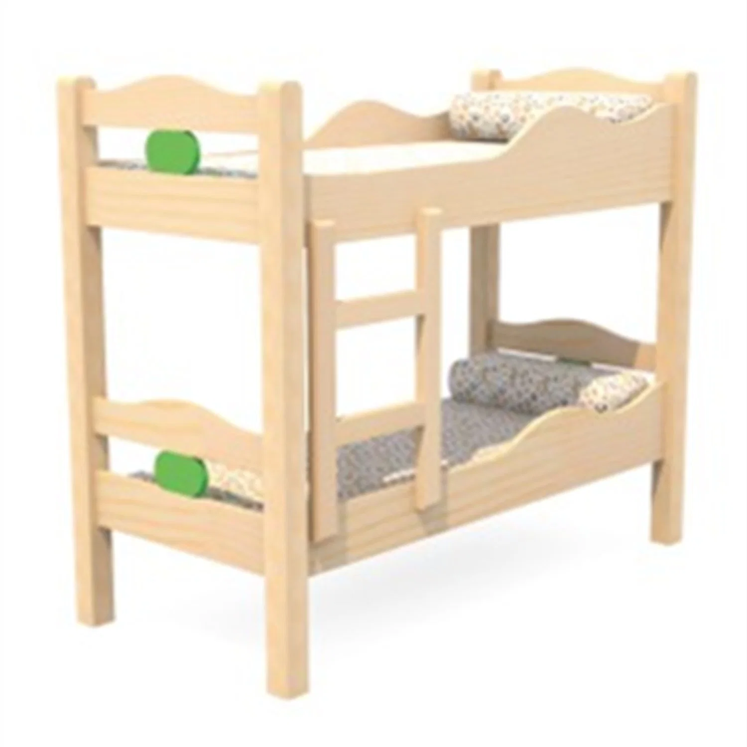 Children's Kindergarten Solid Wood Double Bed School Furniture