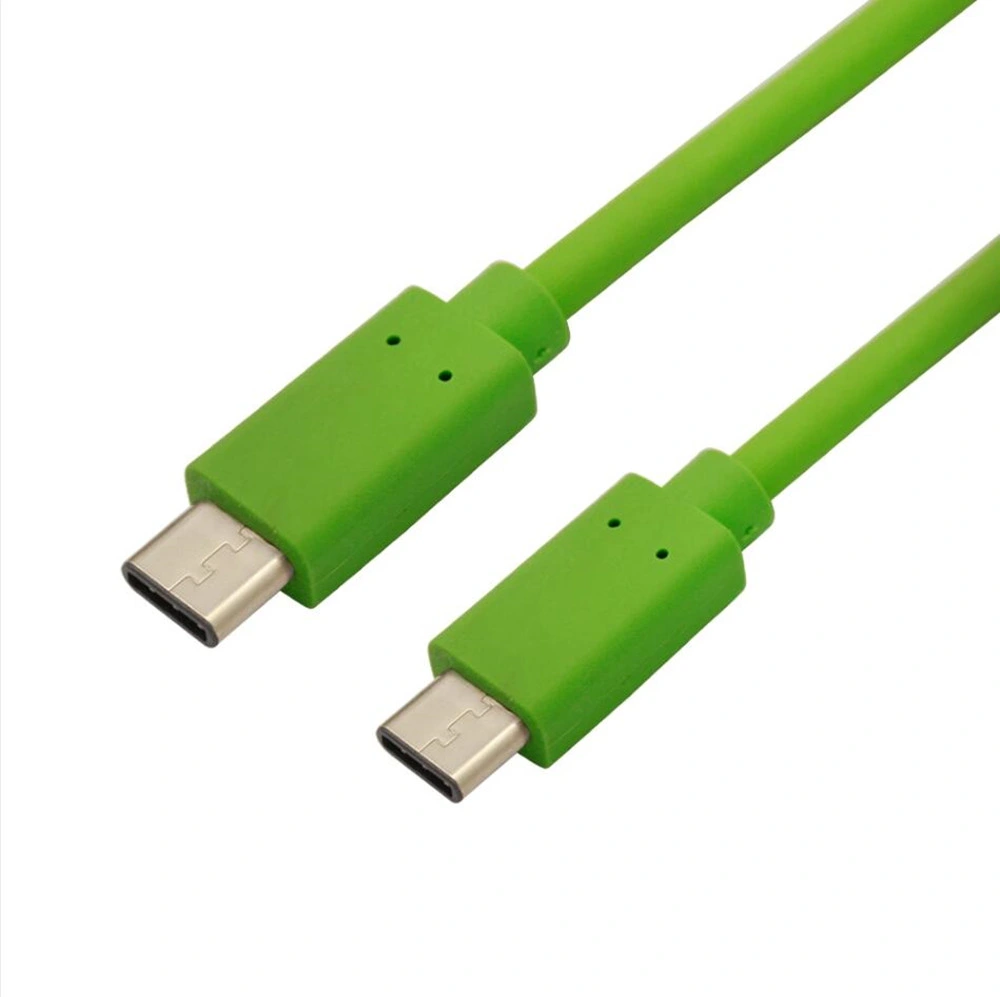 Plastic Injection PVC Braided Cable Type C to Type C USB3.1 for Android Phones Computers Devices Fast Charging Data Sync