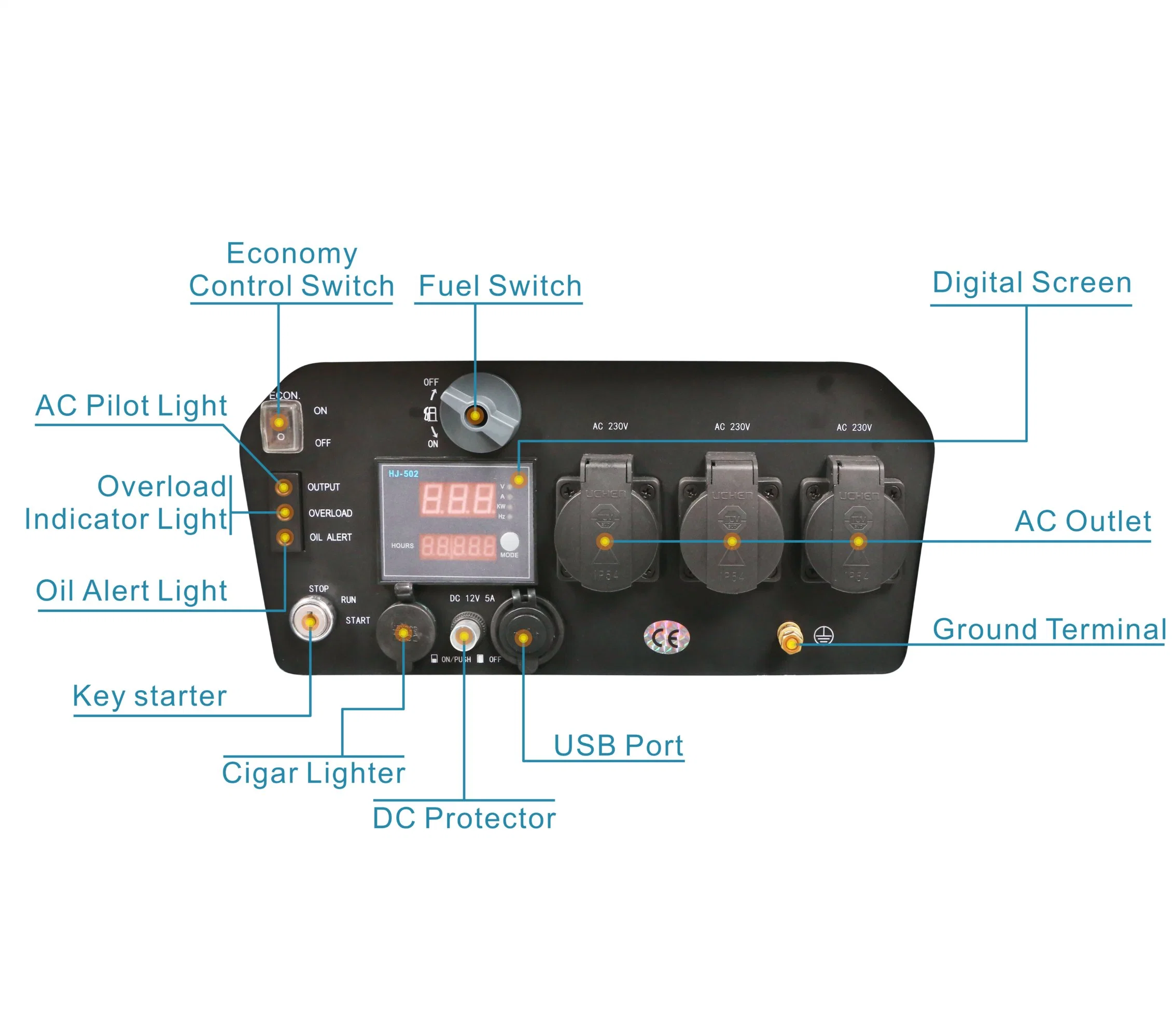 6500W 6.5KW 6.5kVA gasolina arranque eléctrico 6 kw de potencia 6000W 6kVA silencioso motor generador portátil Inverter para casos de emergencia con ruedas