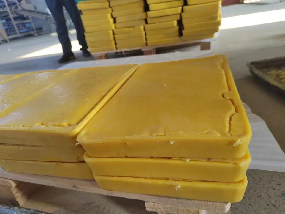 Pure Beeswax Natural Organic Bee Wax Slab Yellow Beeswax Blocks for Candle Making