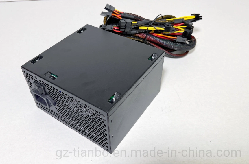 كمبيوتر ألعاب عالي الكفاءة PSU ATX بقدرة 550 واط مع مروحة مقاس 12 سم مصدر طاقة الكمبيوتر 80+ فولتية عريضة