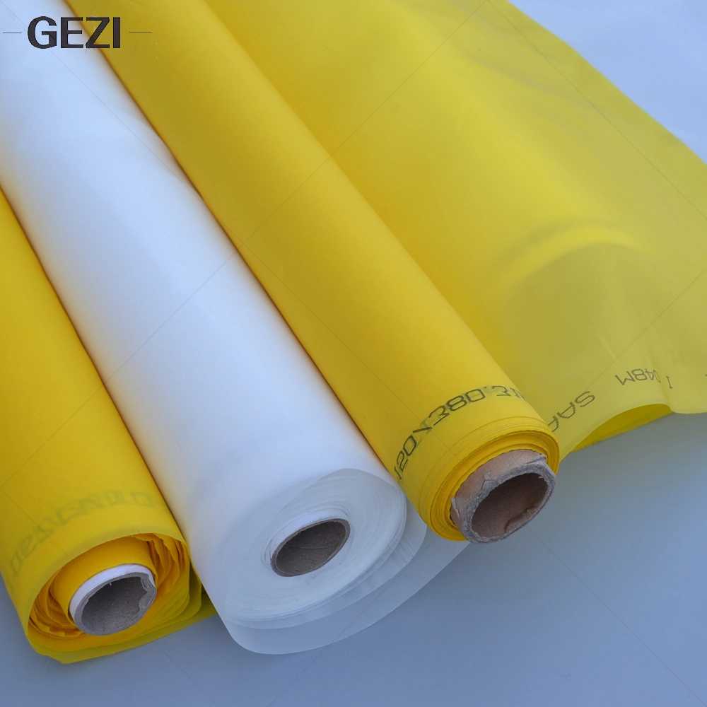 100/110/120/140/160/180/200/250/300mesh, White Yellow for Screen Printing Mesh Machine Equipment Accessories, Filter Painting, Polyester Fabric