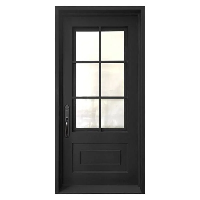 Classic Design Metal Modern Front Entrance Doors for Houses Customizable Design