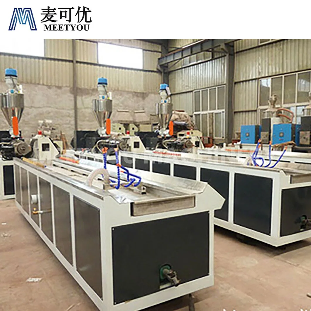 Meetyou Machinery WPC Profile Making Plant ODM Custom China PVC ISO Certification PVC Electric Cable Profile Manufacturer Configure Double Cutting Machine