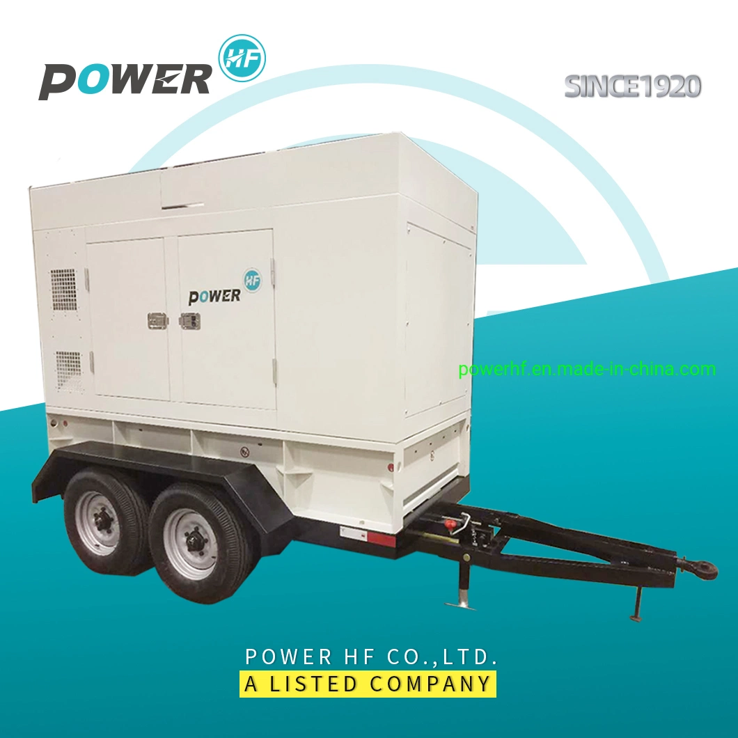 Super Silent 350kw/437kVA Diesel Generator Set, Mobile Trailer Available 500kw Trailer Mounted Towable Mobile Trolley Diesel Generator Set