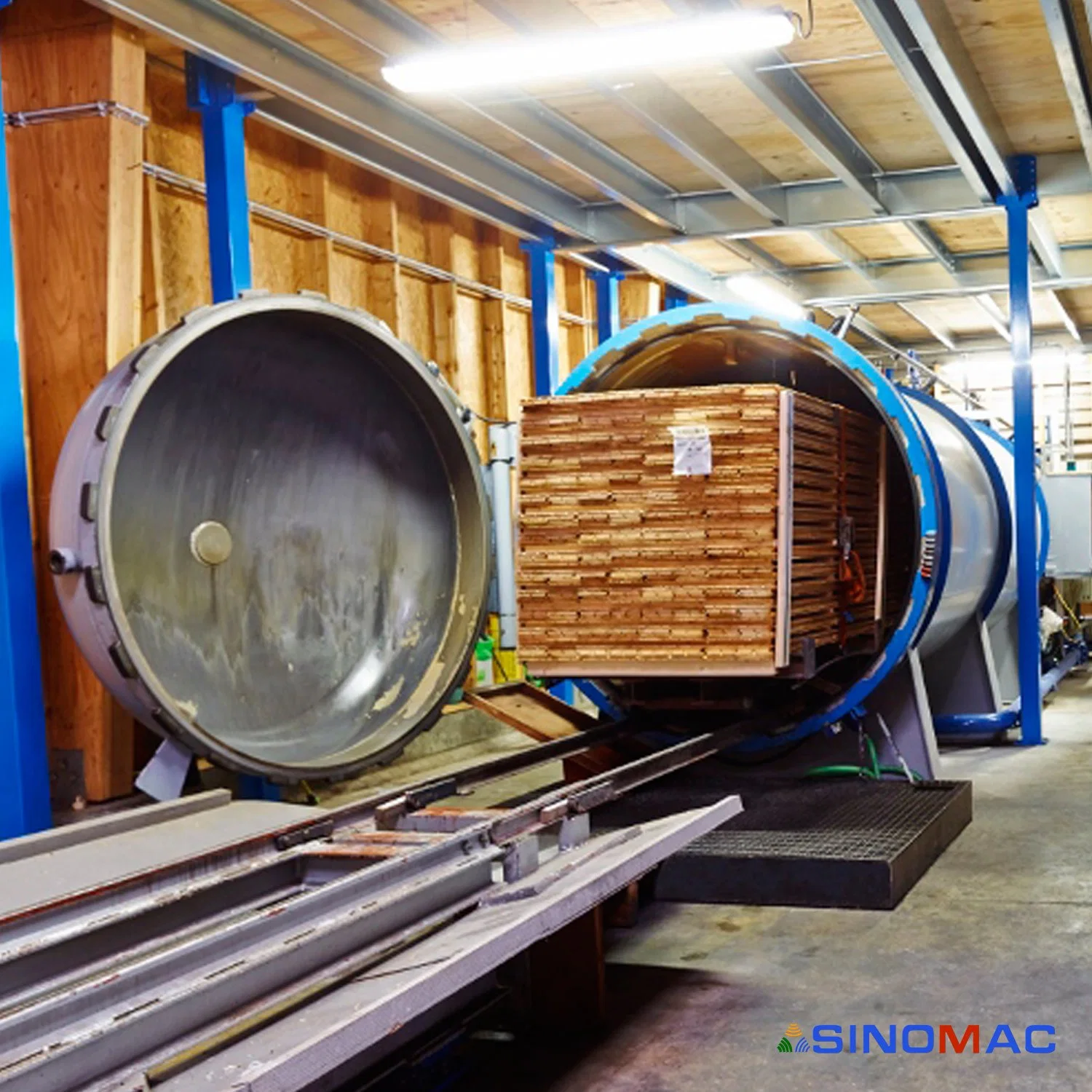 26000X 2850 mm de la madera la impregnación Autoclave con la certificación ASME VIII