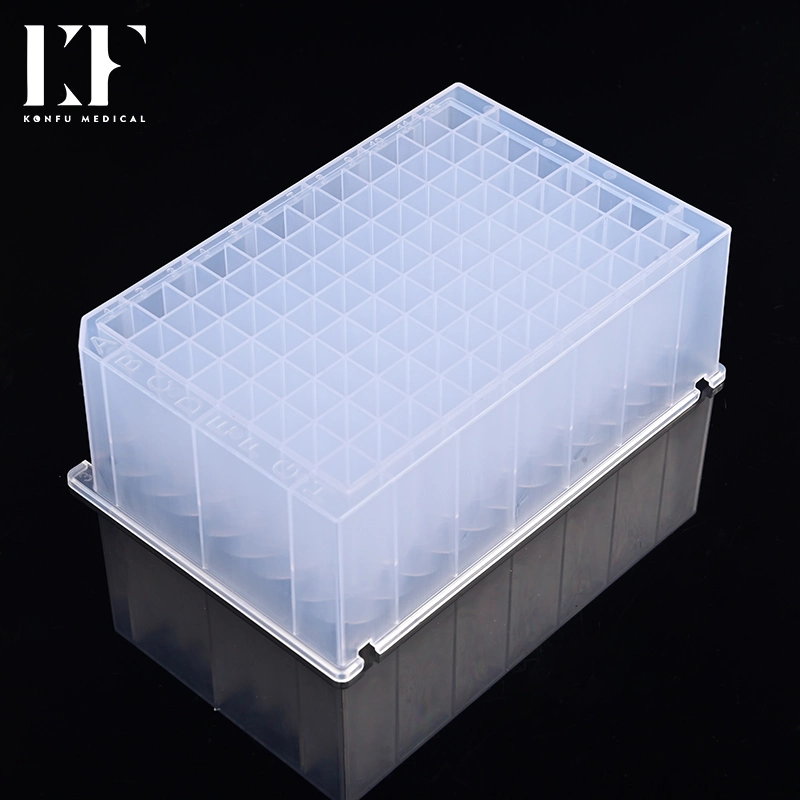 Medical Products Sterile Disposable 96 Deep Well Plate Good Chemical Compatibility