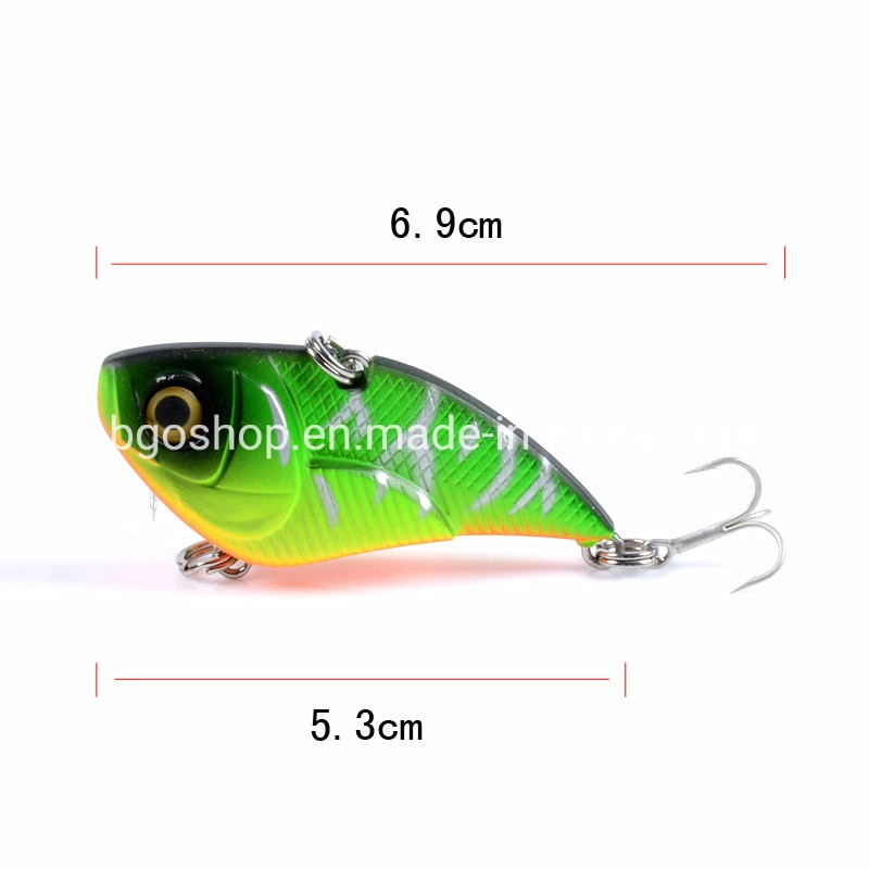 6 Colors 5.3cm/14.30g 10# Hook Full Swimming Layer Hard Bait Far Longer Shot Vib Fishing Lure