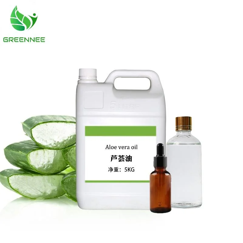 100% Pure Natural Aloe Vera Oil Bulk Base Oil for Intensive Care for Face Body Hair Hands Massage DIY Soap