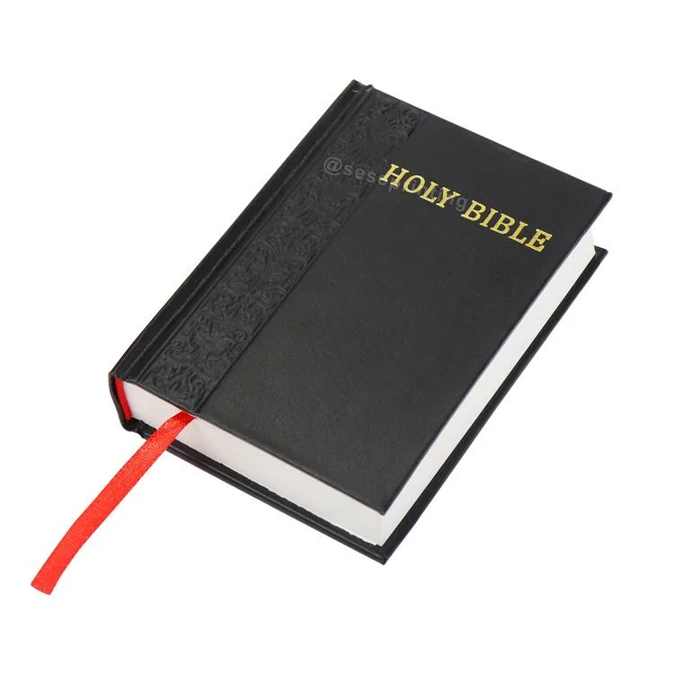 Custom Books on Demand Full Color High quality/High cost performance  Leather Cover Hardcover Case Bound Holy Bible Book Printing