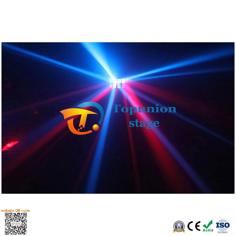 New 50W Double-Layer LED Butterfly Light Bar KTV Rotating Ambient Beam Stage Lighting