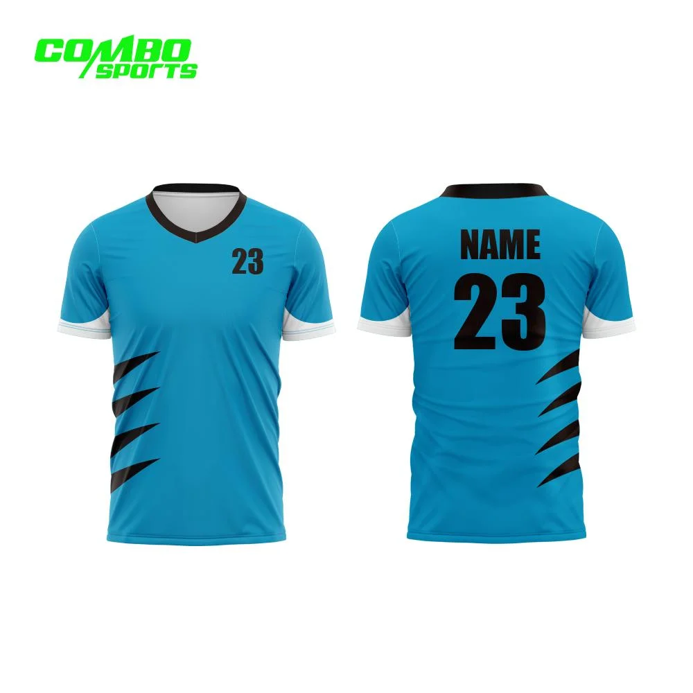 Uniforme de football personnalisés SUBLIMATION Maillot de soccer maillot de football de tissu recyclé