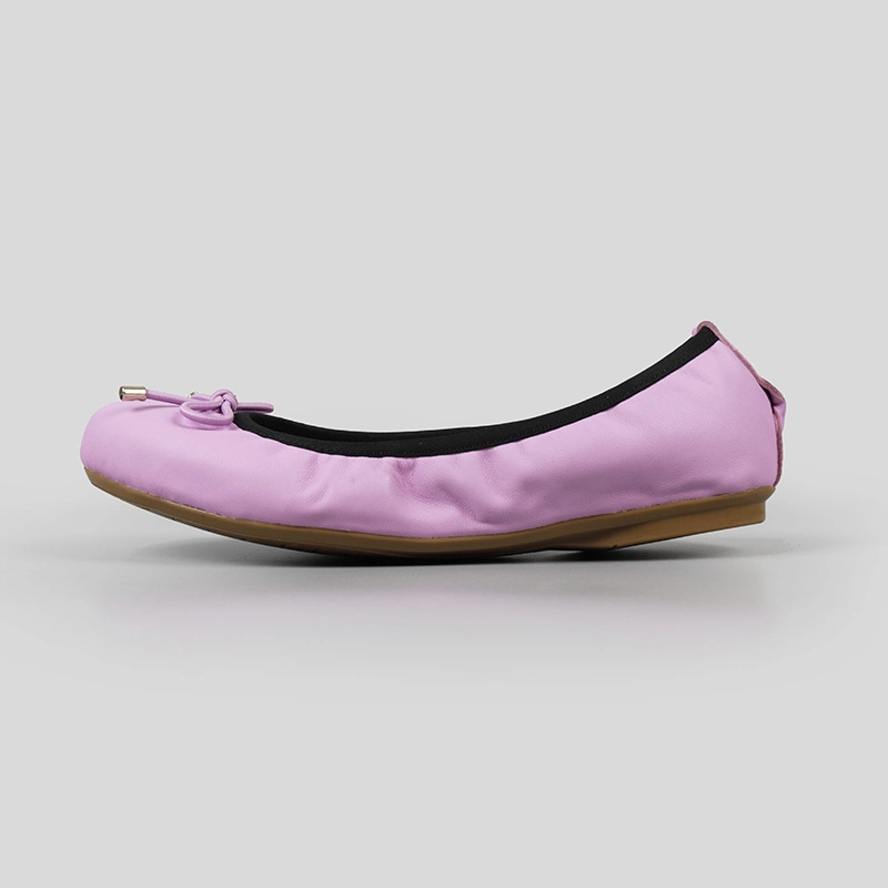 Comfort Soft Leisure Pink Ballet Flat Ladies Leather Colorful Women Shoes