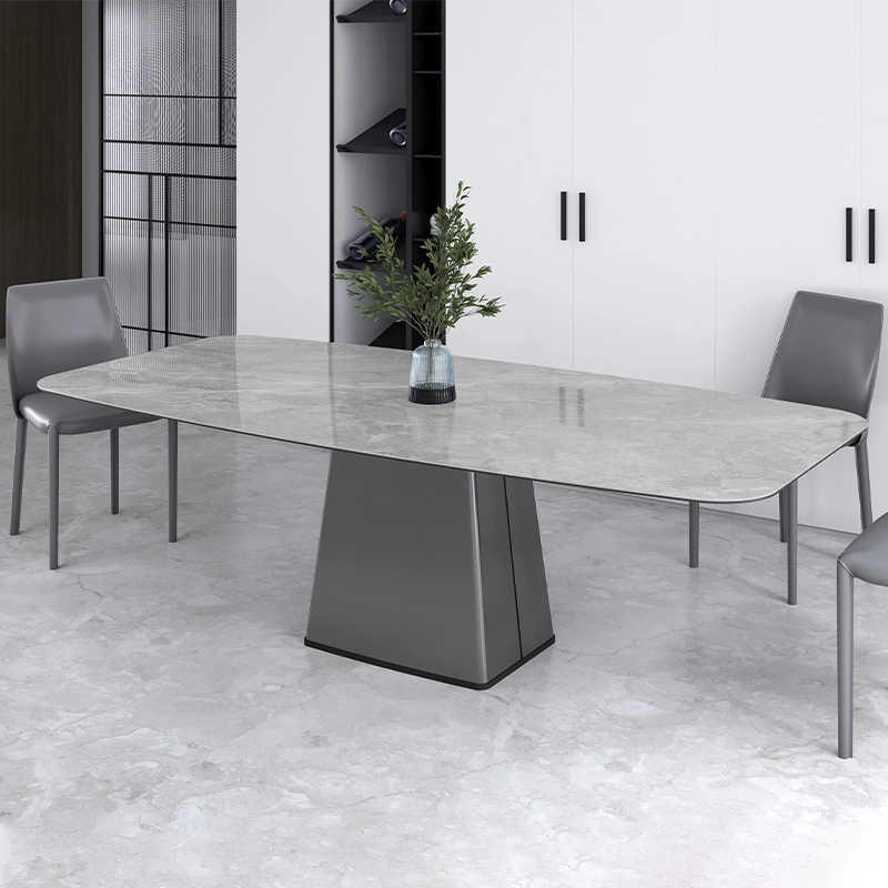 Foshan Lecong Home Acero inoxidable estructura de pata comedor de mesa Muebles