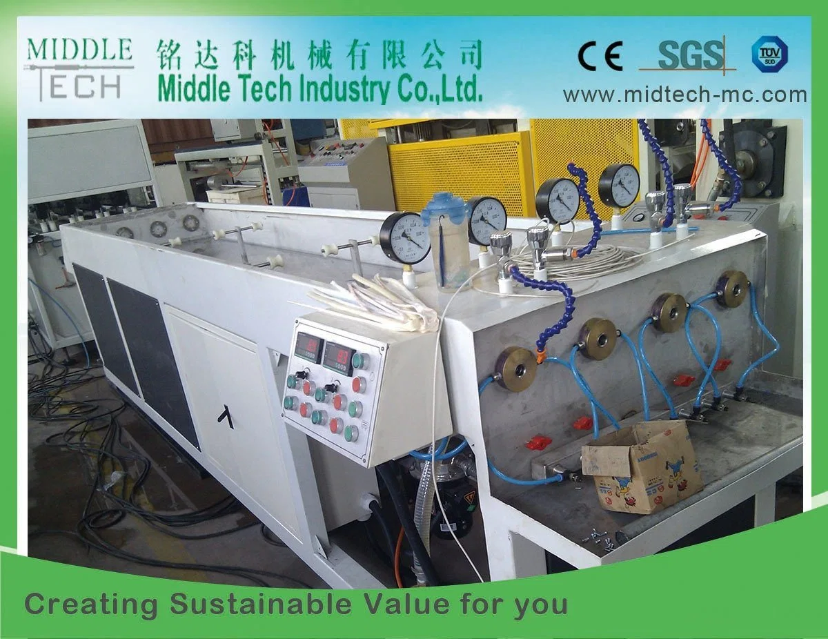 Four Cavity Pipe Extruding 50-110mm Tube Extrusion Water Pipe Making Machinery Plastic Cable Processing Line