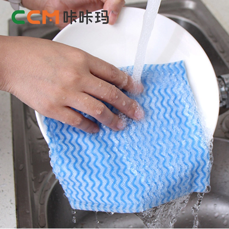 Housework Disposable Nonwoven Cleaning Cloth Kitchen Towel with Strong Water Absorption Non-Stick Oil Dish Cloths