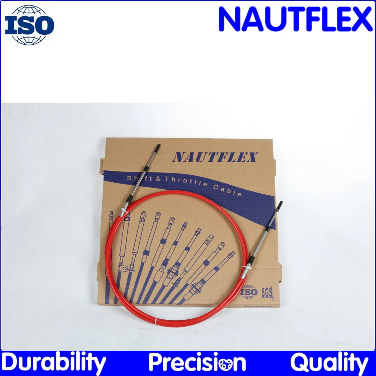 Nautflex Engine Control Cable 33c, 10-32 Threaded