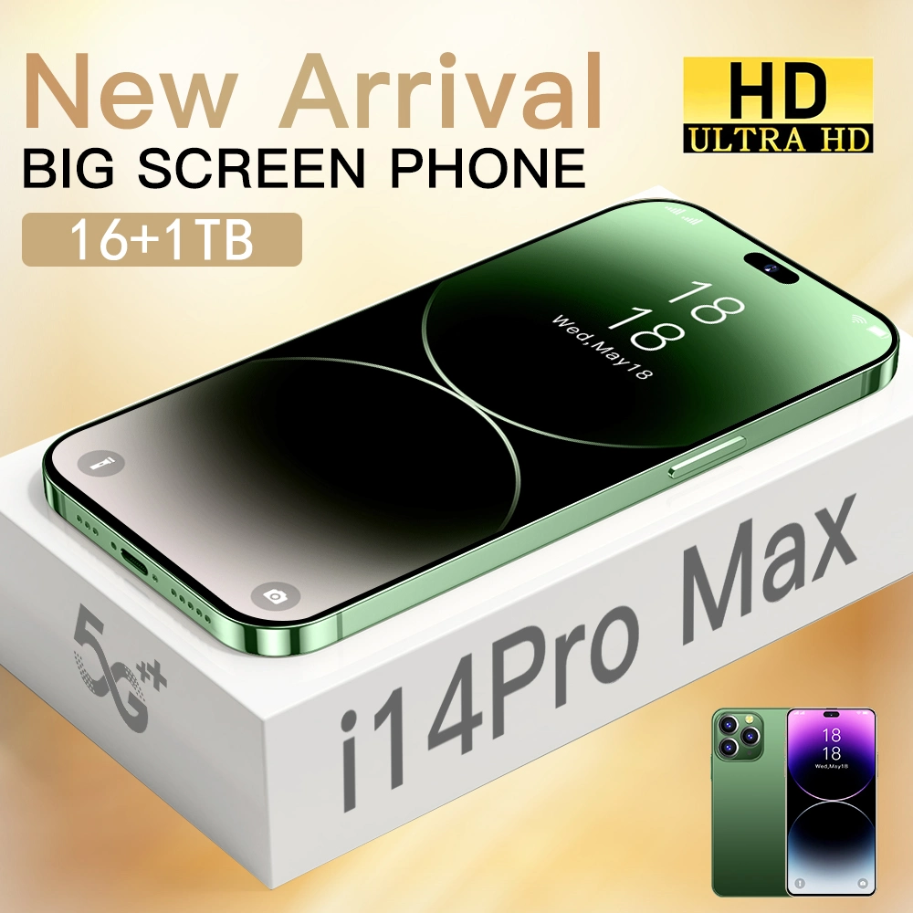 I14 Dynamic Island Global Version I14 pro Max. Fabrikpreis Android Smart Mobile Phone 16 +1TB