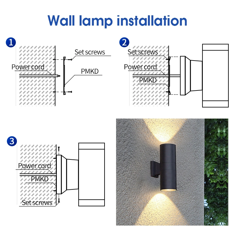 Aluminum IP65 Up Down Bracket Sconce Outdoor Wall Lamp LED Wall Light