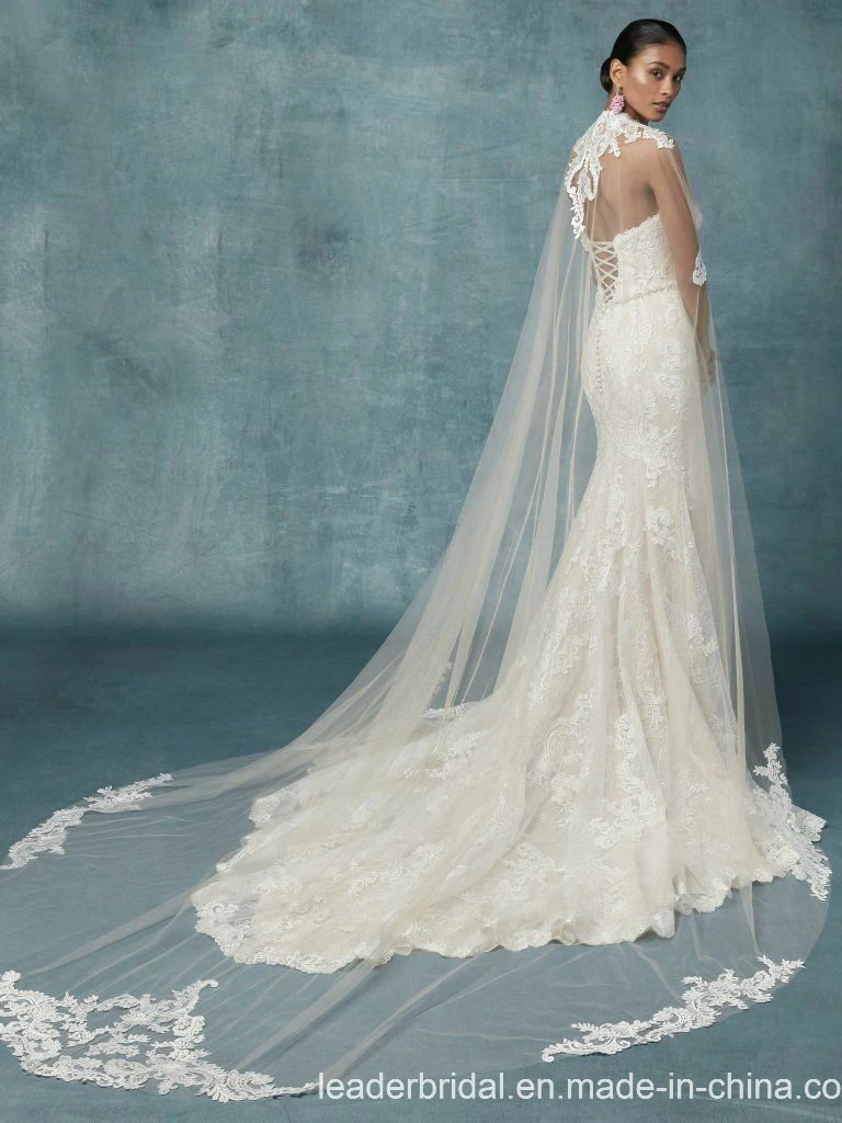 Lace Bridal Wedding Dress Shawl Mermmaid Bridal Gowns H14818