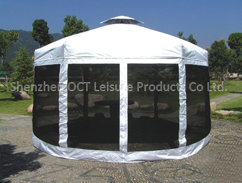 Hexagon Foldable Gazebo Canopy with Two Layers (OCT-FG003)