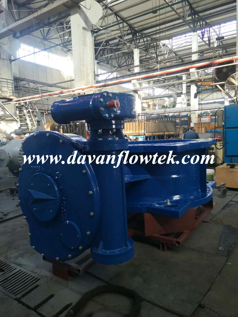 Electric Actuator Operated Ductile Cast Iron Ggg50 Flanged Double Eccentric Butterfly Valve