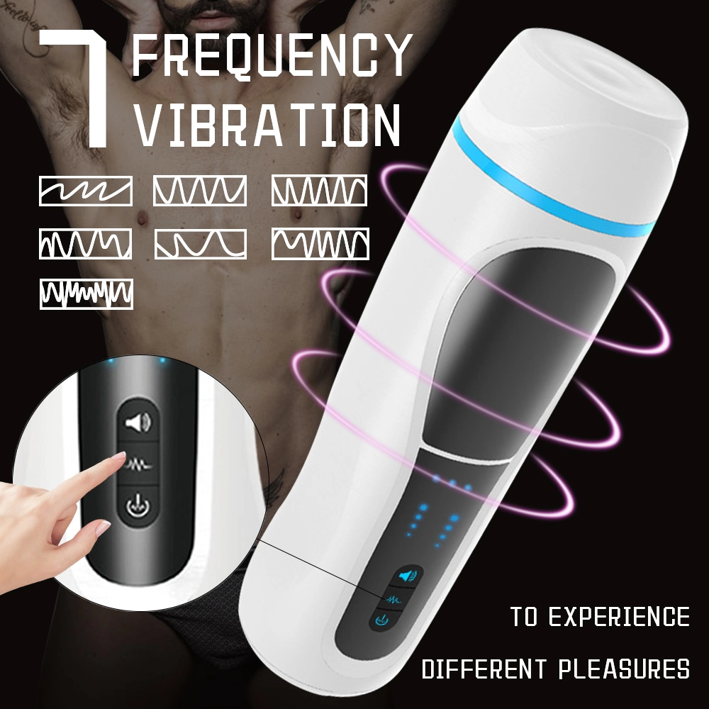 Fábrica directamente juguetes sexuales para hombres 7 frecuencia Erótico eléctrico Masturbadores Vibrating macho bolsillo Pussy macho Masturbación Copa