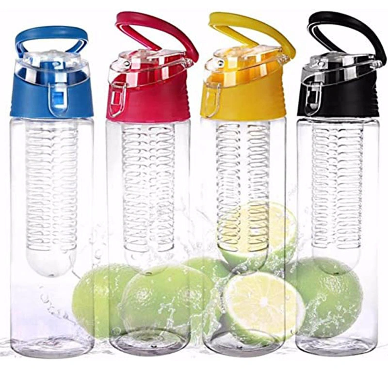 Sport Zitronensaft Flasche Portable Obst Infusing Infuser Wasserflasche Klappdeckel Küchentisch Camping Reisetaschen