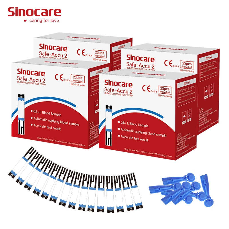 Sinocare Diabetic Test Strips High Precision Multi-Monitoring System Glucometer Blood Diabetes Patient Glucose Meter with CE ISO