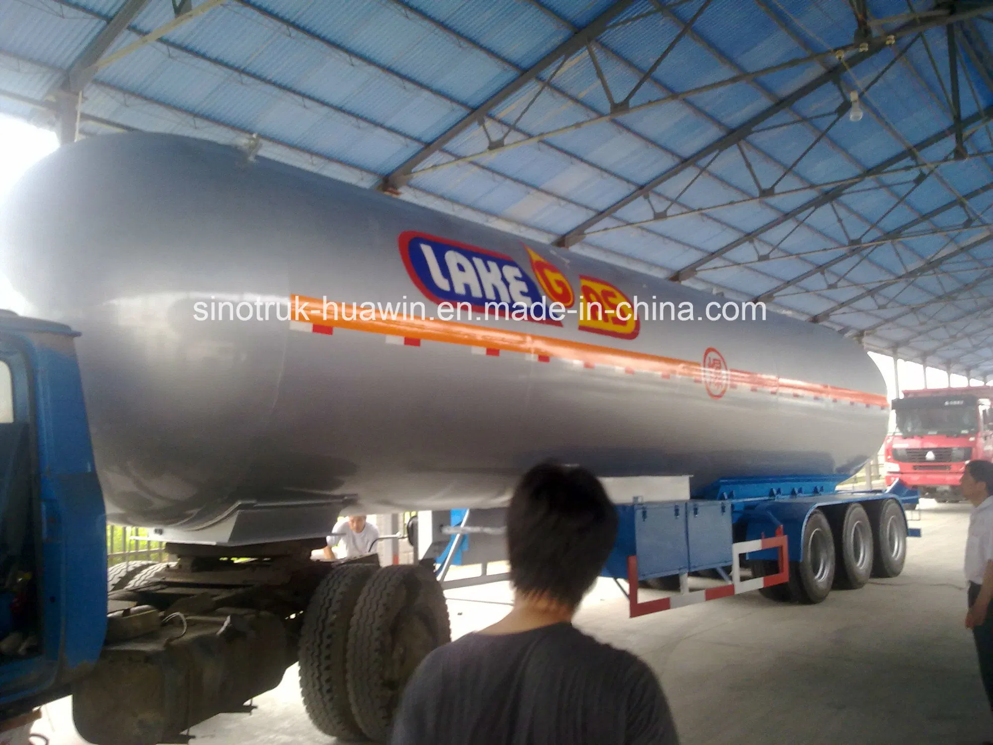 الصين المورد 58.5 CBM LPG نصف مقطورة للبيع