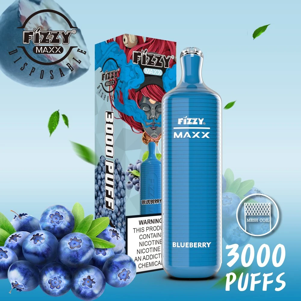 Puff 3000 de alta qualidade Petillant Original Maxx Vape descartáveis Pen 1400mAh cigarro Eletrônico