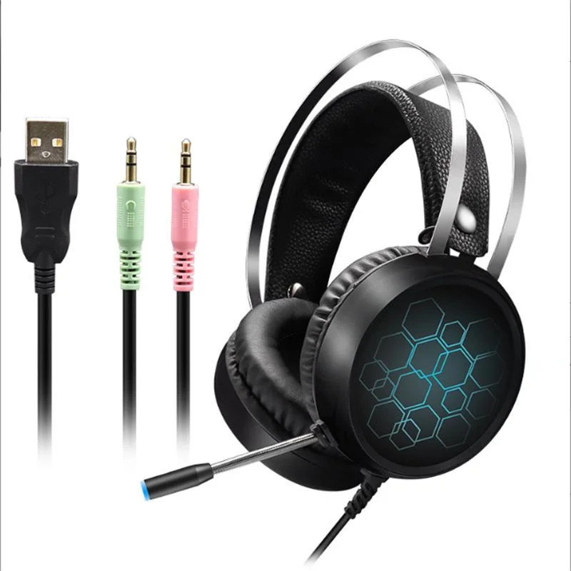 Auricular com fios USB7.1 para jogos competitivo