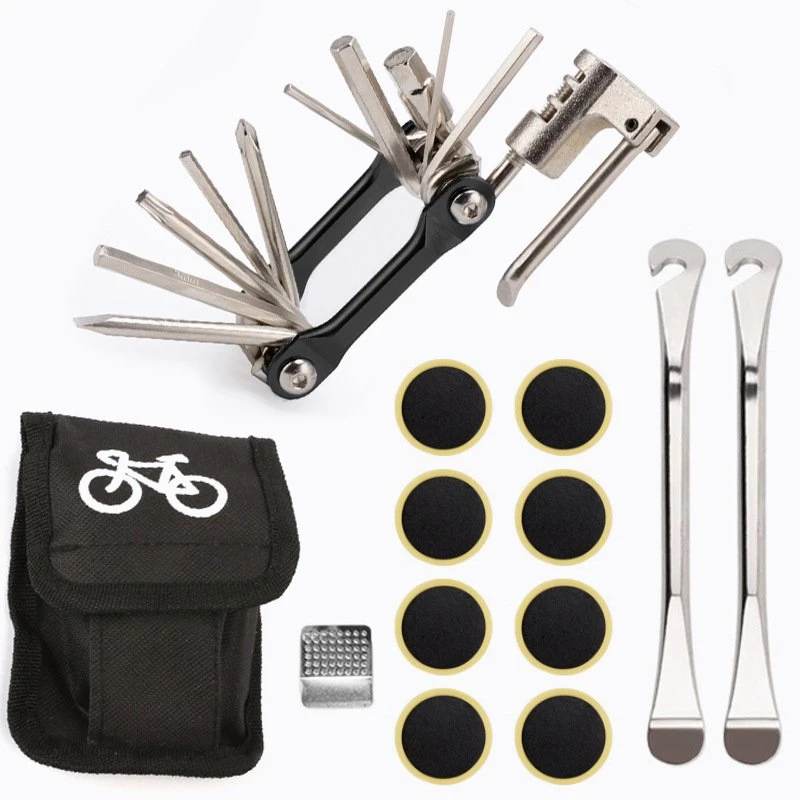 Multifunktions Fahrrad Zubehör Tragbare Fahrrad Reparatur-Tool-Kit Mehrere In 1 Tools für Presta &amp; Schrader Valve/Basic Customization ODM