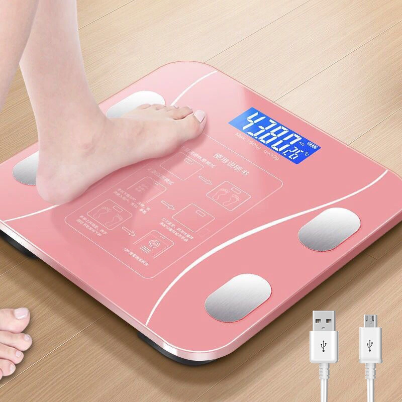 Großhandel/Lieferant wiederaufladbare digitale APP Human Weight Composition BMI Measure Analyzer Smart Body Fat Scale